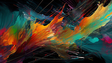 Wall Mural - Abstract  Colors | AI Generate