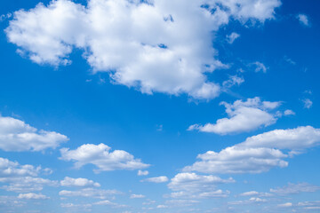 Wall Mural - white clouds in blue sky.