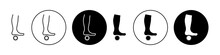 Foot Massage Orthopedic Ball Line Icon Set. Vector Symbol For UI Designs.