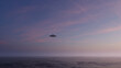 3d render. UFO above the ocean