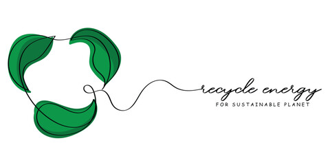 Wall Mural - Continuous line art of earth day concept. Earth day is celebrated every year on april 22.