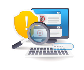 Aufkleber - Malware problem search system