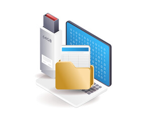 Poster - Flash disks store computer data effectively