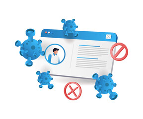 Poster - The account's personal data was attacked by a virus