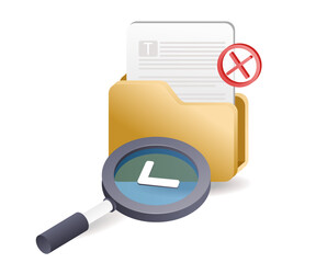 Leinwandbilder - Search for error folder data