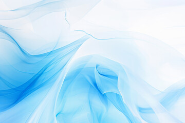 Wall Mural - wavy light blue and white abstract background