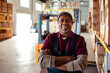 © Marko Geber - Portrait of a senior worker posing in a warehouse