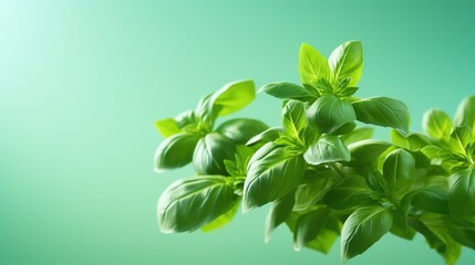  a close up of a green plant with leaves on it.  generative ai