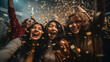 © EmmaStock - Close-up people happily celebrate the new year together