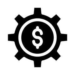 Poster - Solid Dollar Cog icon