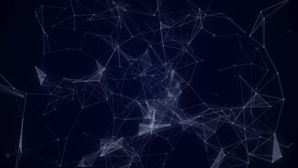 Wall Mural - cyber network connection structure. technology connect big data. science background. business futuri
