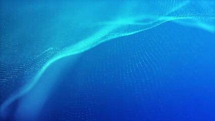 Wall Mural - blue dot wave abstract background