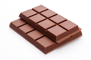 delicious chocolate bar food white background