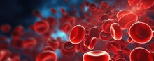 Red Blood Cells Medical Background Banner