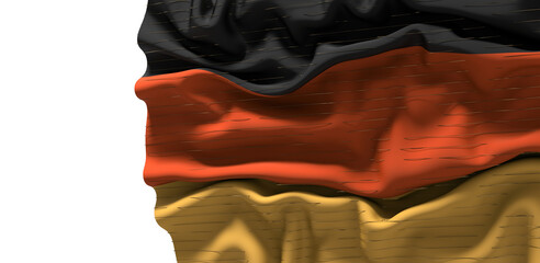 Wall Mural - Symmetry and pride: The flag of Germany in focus