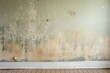 severe mold problem behind an apartments wallpaper