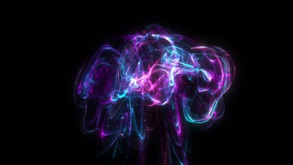Wall Mural - animation of dynamic fluid abstract background | flowing motion and colorful design