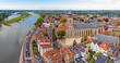 © Nataraj - Aerial from the historical town Deventer in the Netherlands