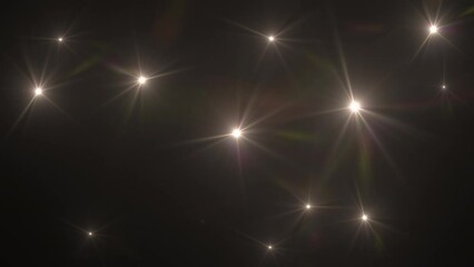 Wall Mural - abstract loop flickering glow gold flashing optical lens flares animation photographer camera flashe