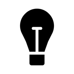 Wall Mural - Solid Bulb icon