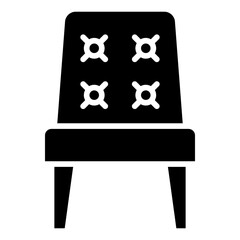 Canvas Print - Solid Chair icon