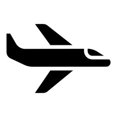 Sticker - Solid Airplane icon