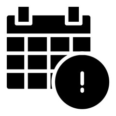 Wall Mural - Solid Calendar Info icon