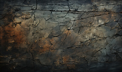 Wall Mural - black stone background, black stone texture.