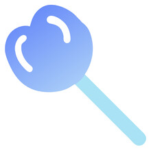 Blue Lollipop Icon. Isometric Illustration Of Blue Lollipop Icon For Web Generative AI