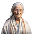 Grandmother isolated on transparent or white background