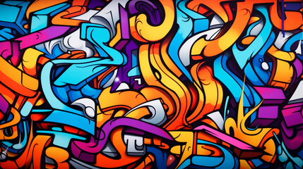 Graffiti wall abstract background. Idea for artistic pop art background backdrop