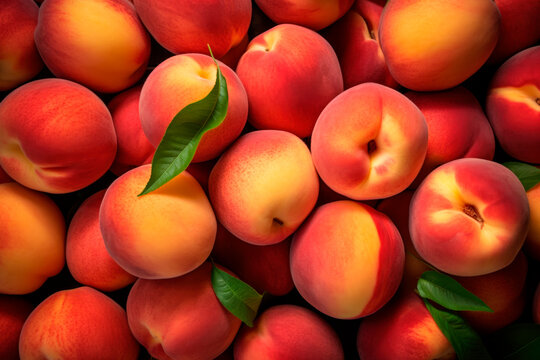 peaches close up background