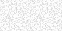 Bubbles Soda Seamless Pattern. White Color Soap Texture.