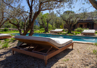 pool in the garden