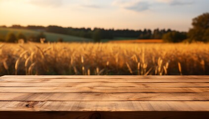 Canvas Print - A blank wooden board