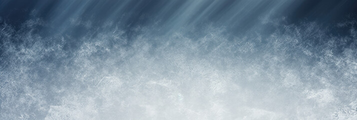 Fototapete -  Panoramic Christmas white blue snowflake gradient background 
