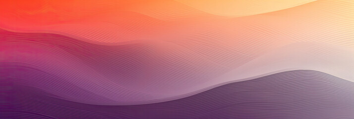 Poster - Red orange yellow pink magenta purple blue abstract panorama background. Colors wave gradient. 