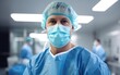 © piai - Portrait of surgical doctor in uniform in a hospital