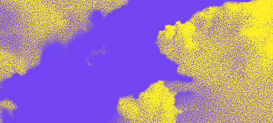 Wall Mural - halftone sky with clouds. duotone abstract background