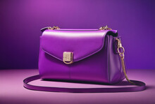 Purple Designer Bag Mockup