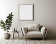 © Sanja - Mock up poster frame for living room interior