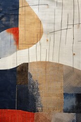 Patchwork fabric texture. Fabric collage. Generative AI