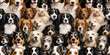 © FP Creative Stock - multiple dogs breed in a seamless pattern