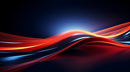 Canvas Print - Technology of the future. Sleek line background and neon light effect with a sense of technology.