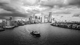 Fototapeta  - panorama of the financial district of London