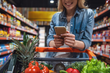 Woman at the supermarket