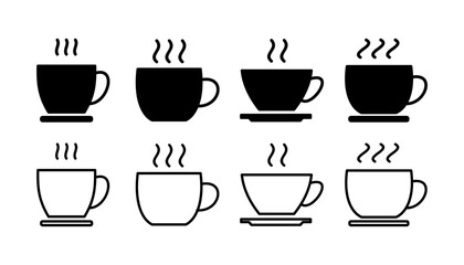 Wall Mural - Cup coffee icon vector. coffee cup icon. mug