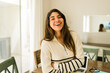 © AntonioDiaz - Gorgeous woman smiling excited about remote work