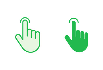 Hand cursor icon set. cursor icon vector. hand cursor icon click