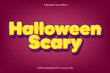 © Manuver - Halloween Scary Editable Text Effect Emboss Cartoon Gradient Style
